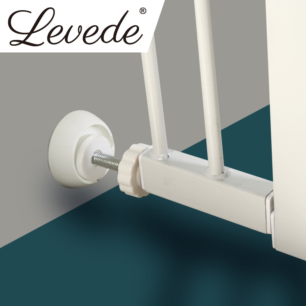 Levede Baby Safety Gate Wall Bumper White-1954802907207569415