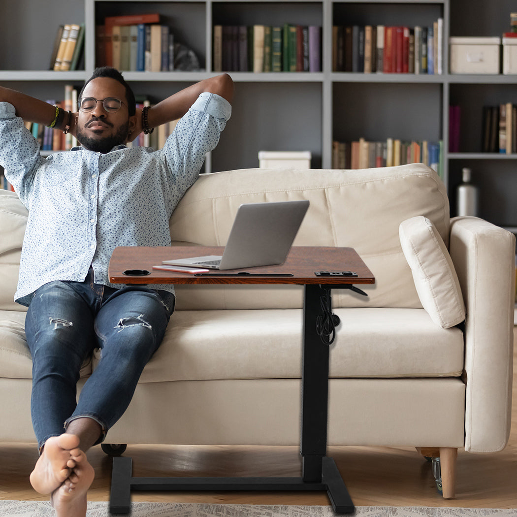 Levede Standing Desk Height Adjustable Brown-1954802680291528711