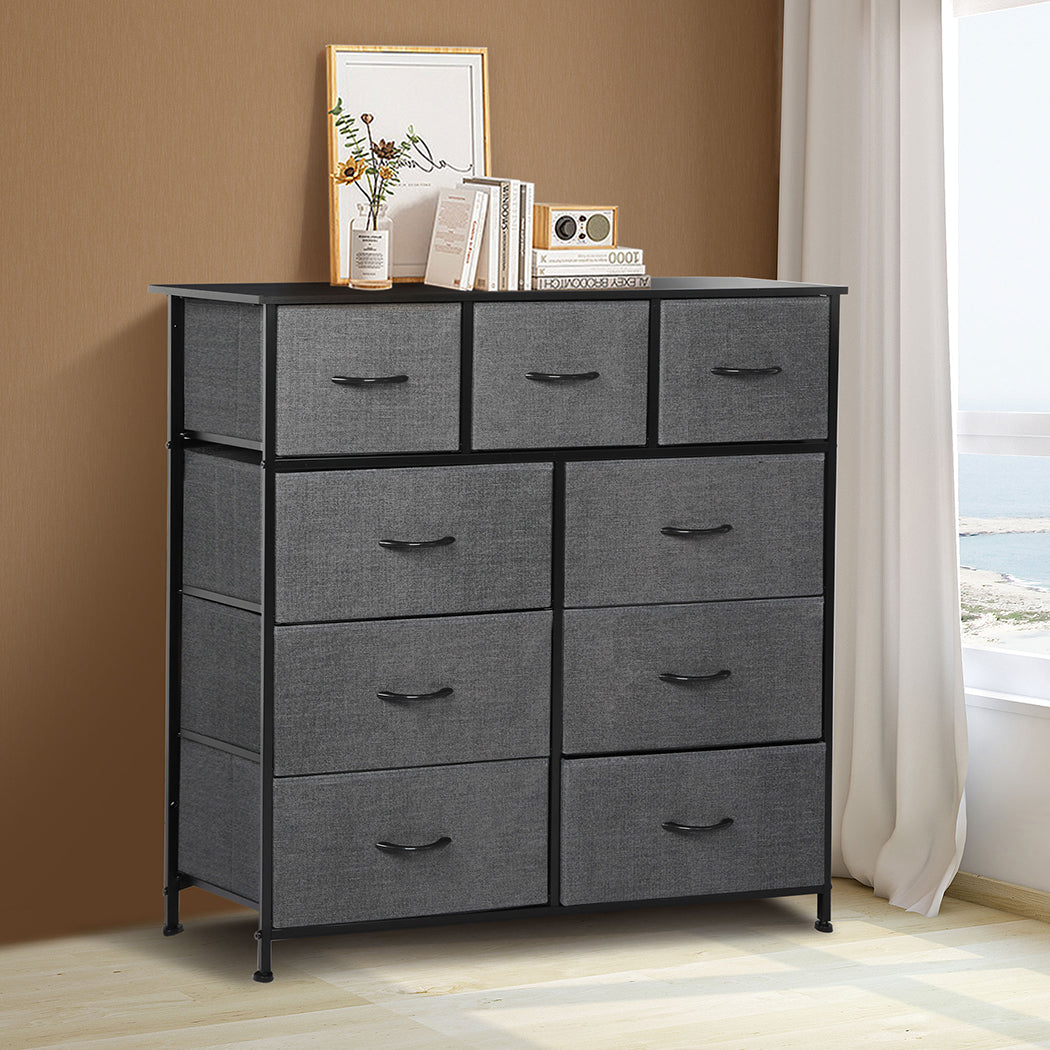 Levede 9 Chest of Drawers Storage Cabinet-1954802995539611654