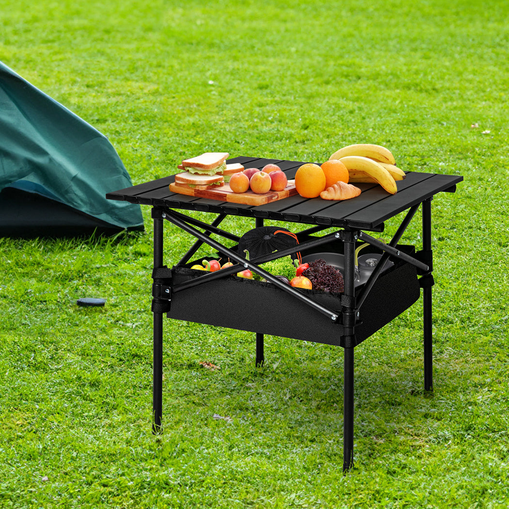 Levede Folding Camping Table Portable Black-1954802887104270343