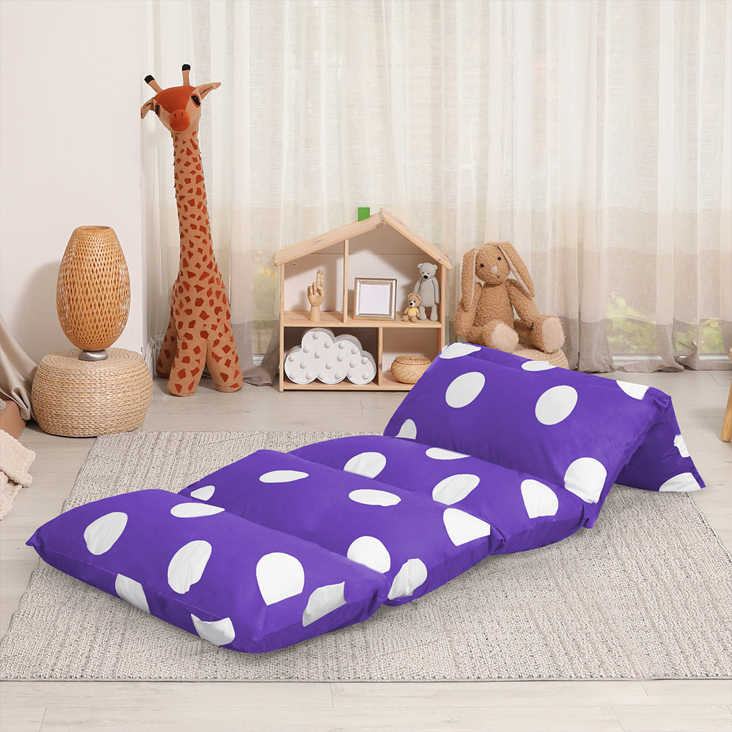 Dreamz Foldable Mattress Kids Pillow Purple Medium-1954802509595938823
