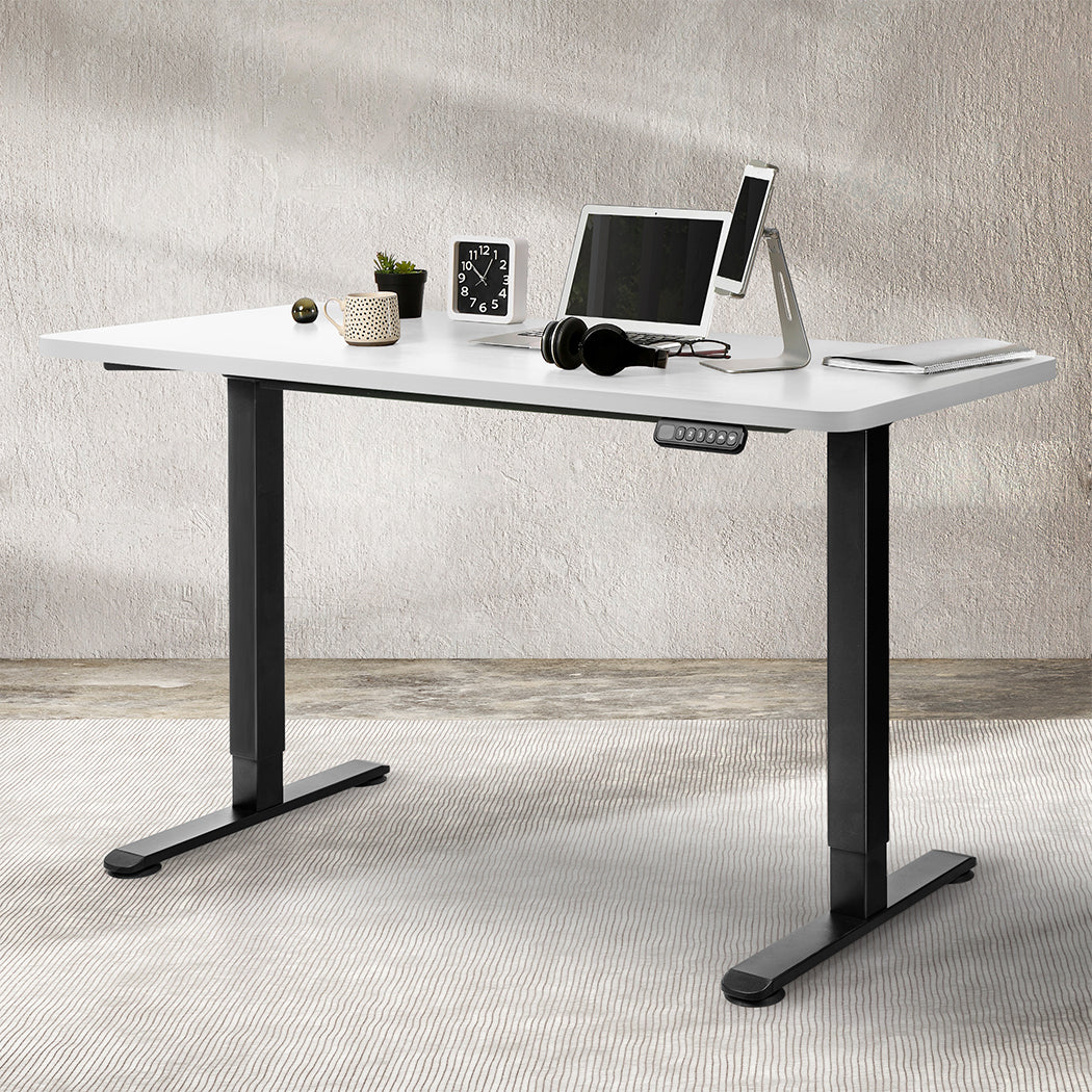 Levede Motorised Standing Desk Adjustable 140cm White 1000x 1MM-1954803019740745735