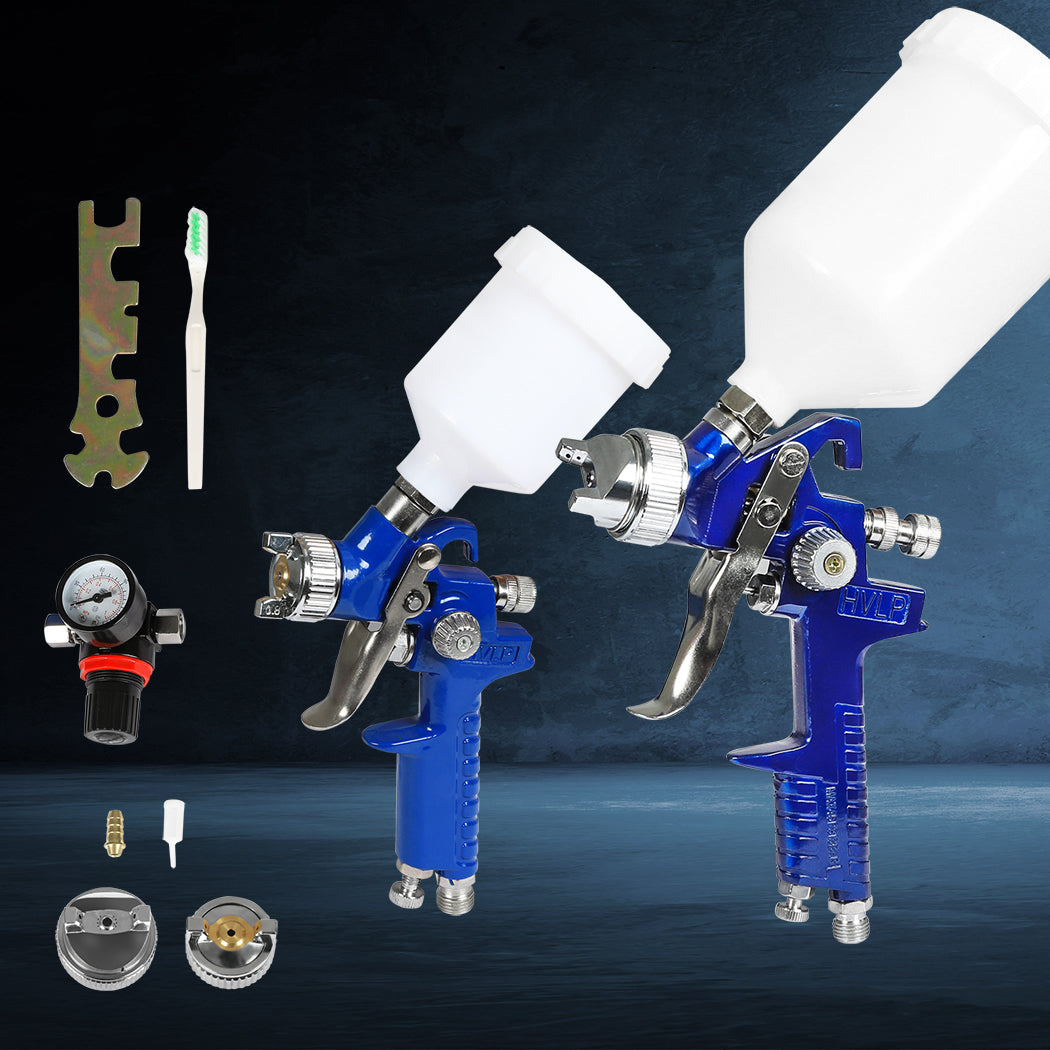 Traderight 2PC HVLP Air Spray Gun Kit-1919892900708225031