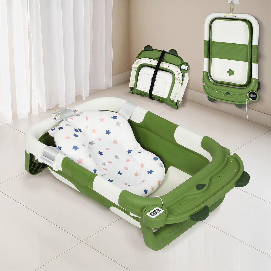 Bopeep Foldable Baby Bathtub 0-15months Green-1954802473298432007