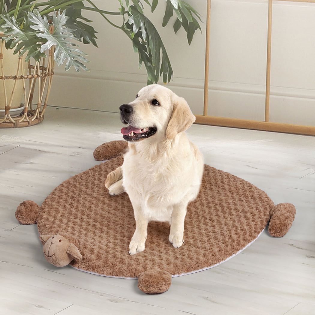 PaWz Pet Bed Cat Calming Beds Dog Squeaky L Tan Large-1954802525098086407