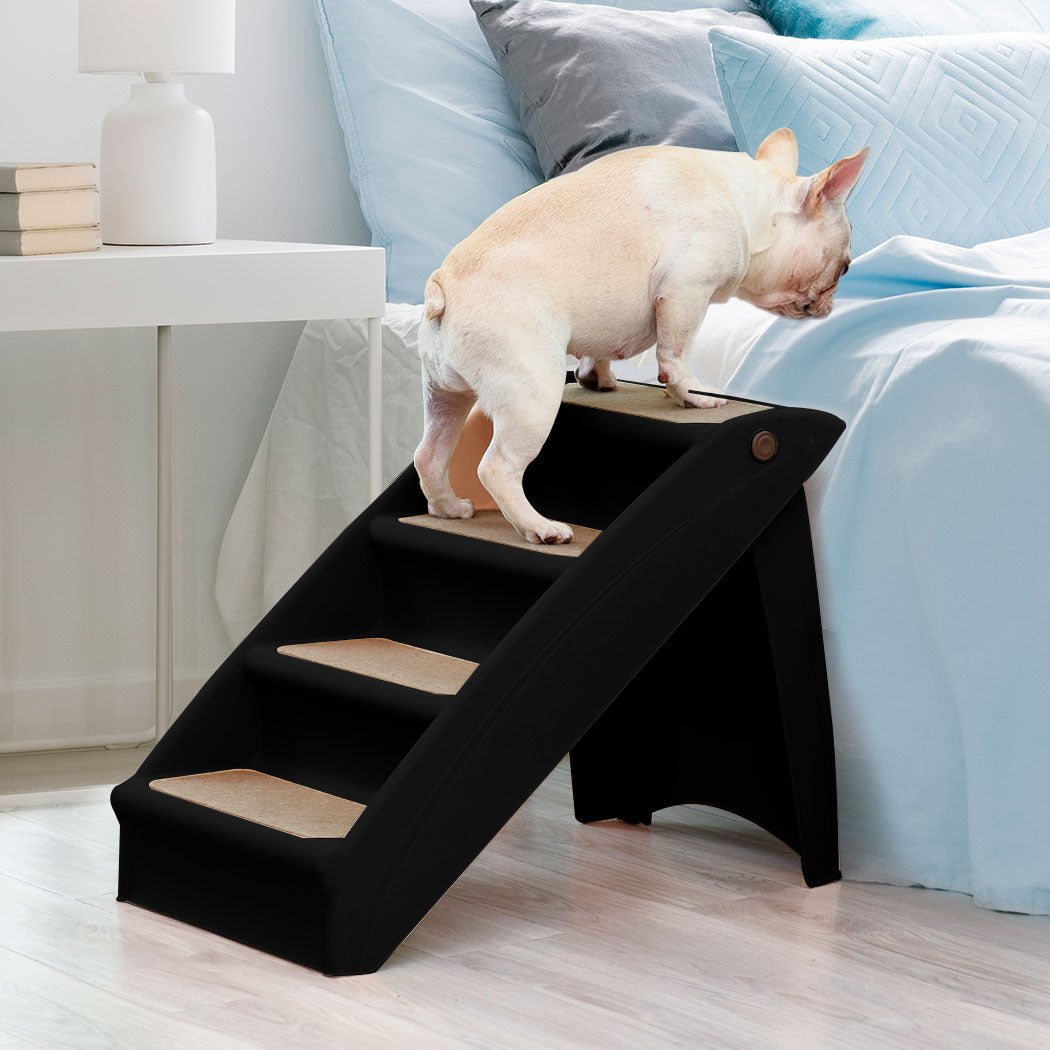 PaWz Pet Ramp Indoor Dog Steps Stair Black-1954802514431971335
