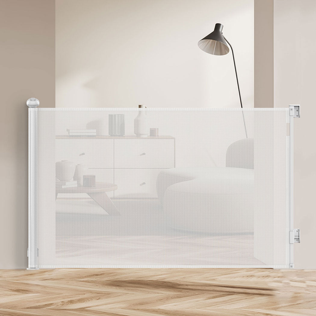 BoPeep Retractable Baby Safety Gates 300cm White 300 cm-1954802789565730823