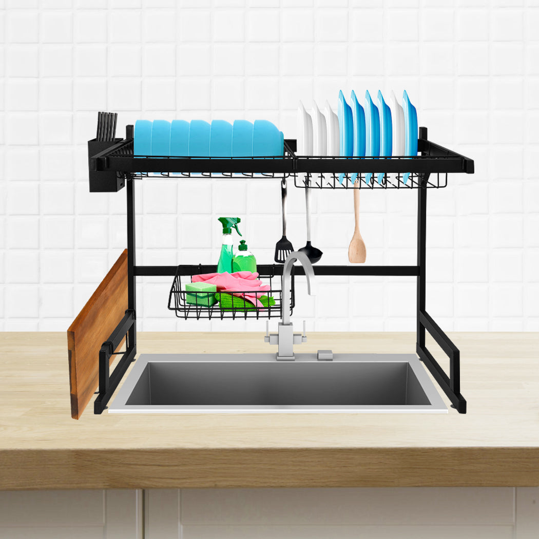 TOQUE Dish Drying Rack Over Sink Steel 65 CM-1954802791474139143