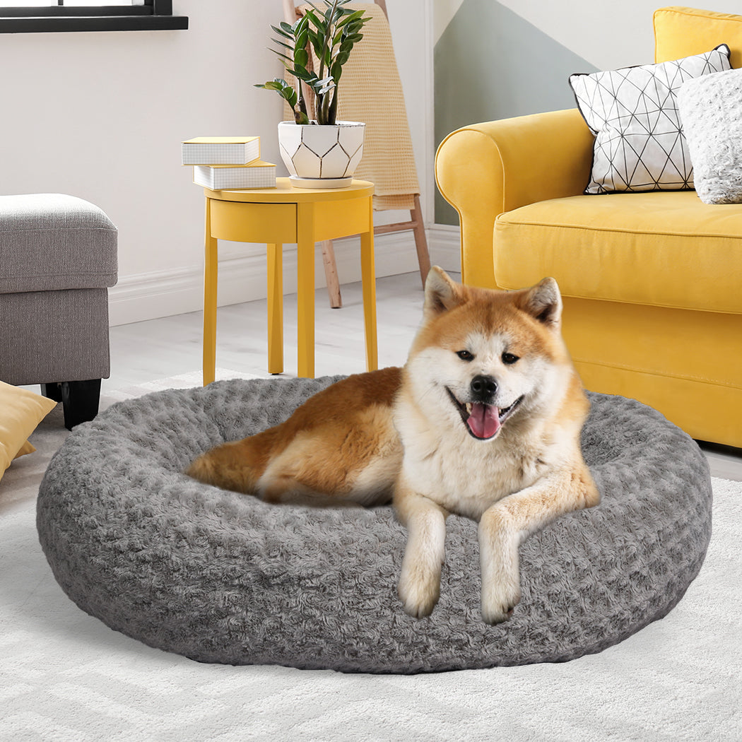 PaWz Calming Dog Bed Warm Soft Plush XL Grey X-Large-1910112468248694791