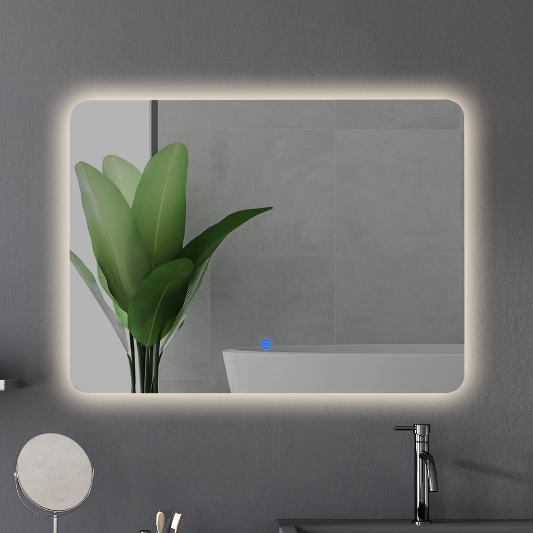 EMITTO LED Wall Mirror Anti-fog Bathroom 70x50cm 50x70-1910112985511235591