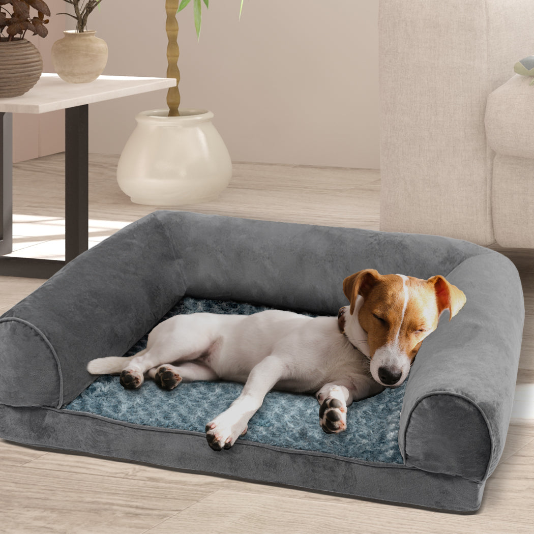 PaWz Pet Bed Sofa Dog Beds Bedding Soft M Grey Medium-1954802515501518855