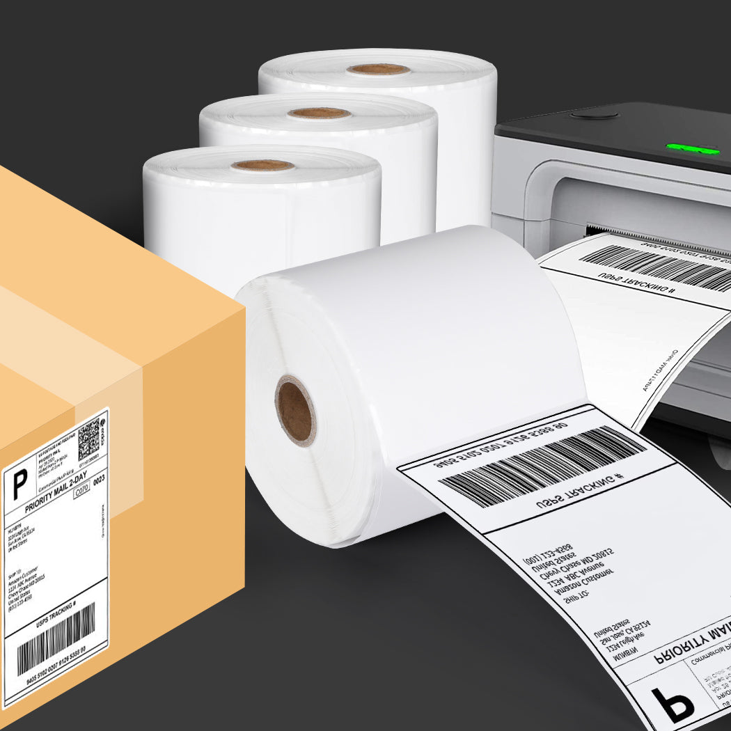 6 Rolls Direct Thermal Labels Barcode-1910112543712612359