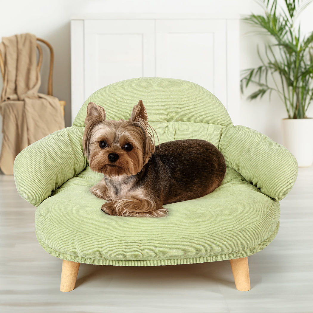 Pawz Elevated Pet Dog Cat Sofa Bed Couch L Size Green-1954802452750536711