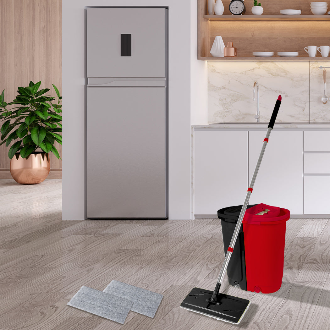 Cleanflo Flat Mop Bucket Cleaner Stainless Black-1919892884723732487