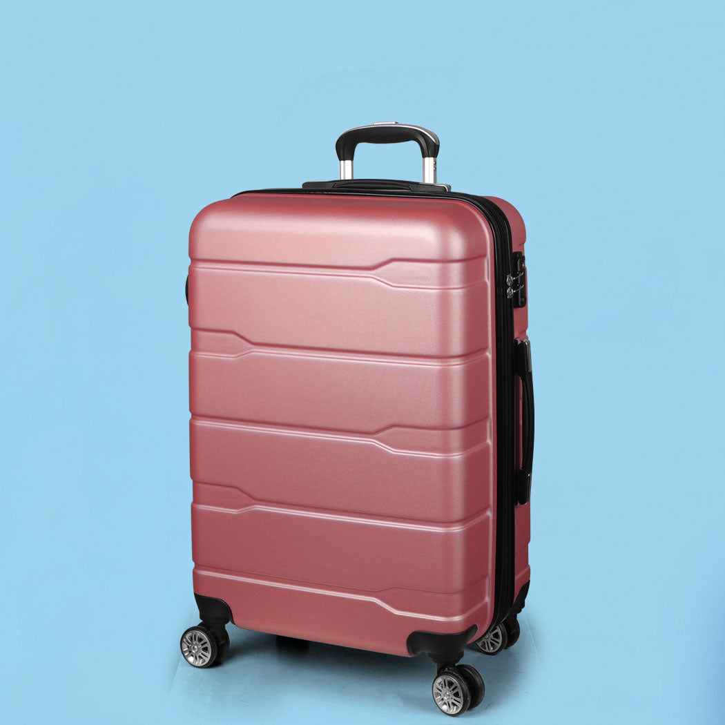 Slimbridge 24" Expandable Luggage Travel Rose Gold 24 inch-1954802818980384775