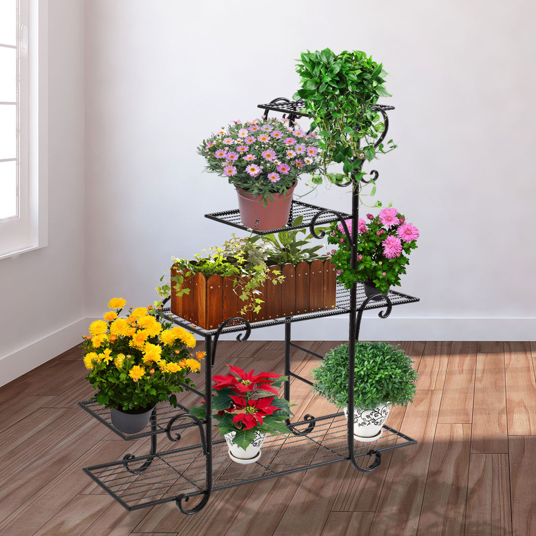 Levede Plant Stand Outdoor Indoor Metal Bronze-1954802662457348103