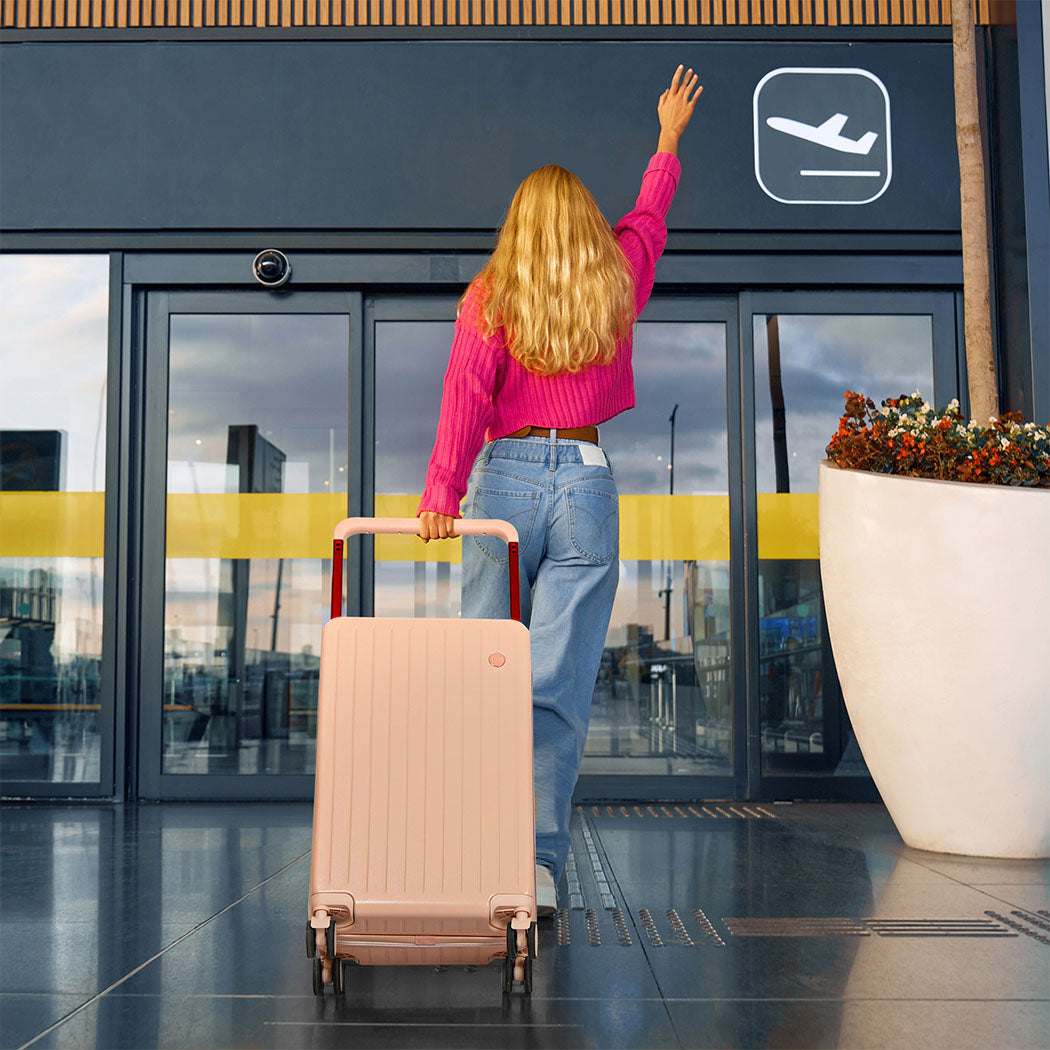 Slimbridge 26" Luggage Wide Handle Hard Case Pink-1954802420731219975