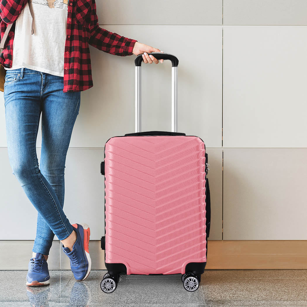 Slimbridge 20" Carry On Travel Luggage Rose 20 inch-1954802807471214599