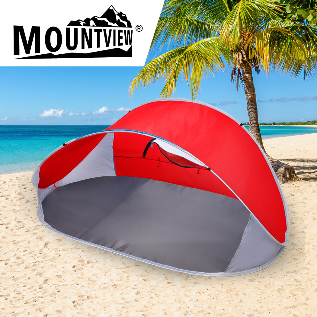 Mountview Pop Up Tent Camping Beach Red-1954802643994021895