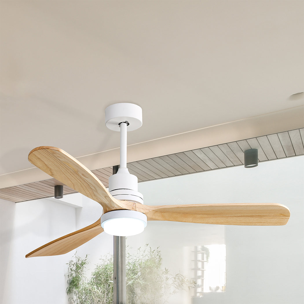 Spector Ceiling Fan 52'' DC Motor Wood Natural-1954802706614980615