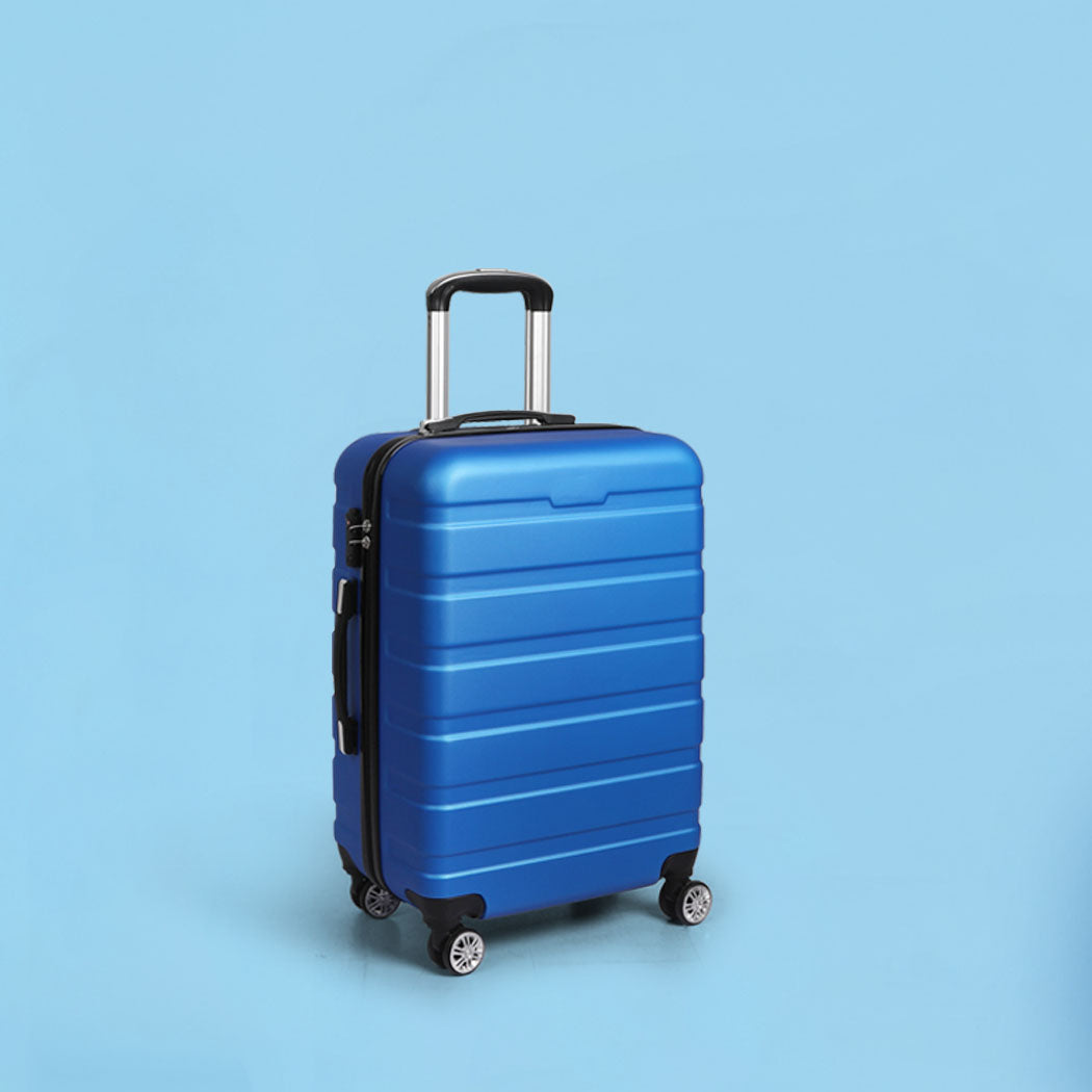 Slimbridge 20" Carry On Luggage Case Blue 20 inch-1954802812147863559