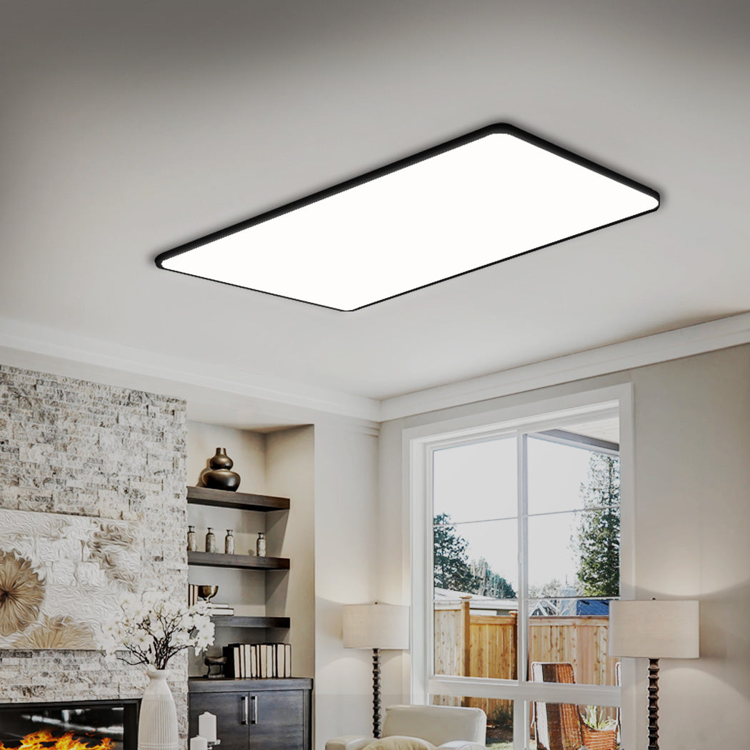 EMITTO LED Ceiling Light Ultra-Thin 96W Black-1910112849649340423