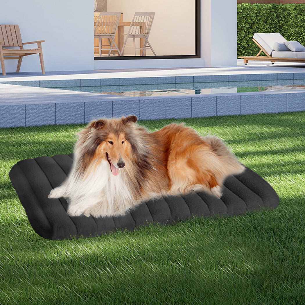 Pawz XL Size Orthopedic Dog Bed with Sherpa Plush Removable Cover in Grey-1954802482848862215