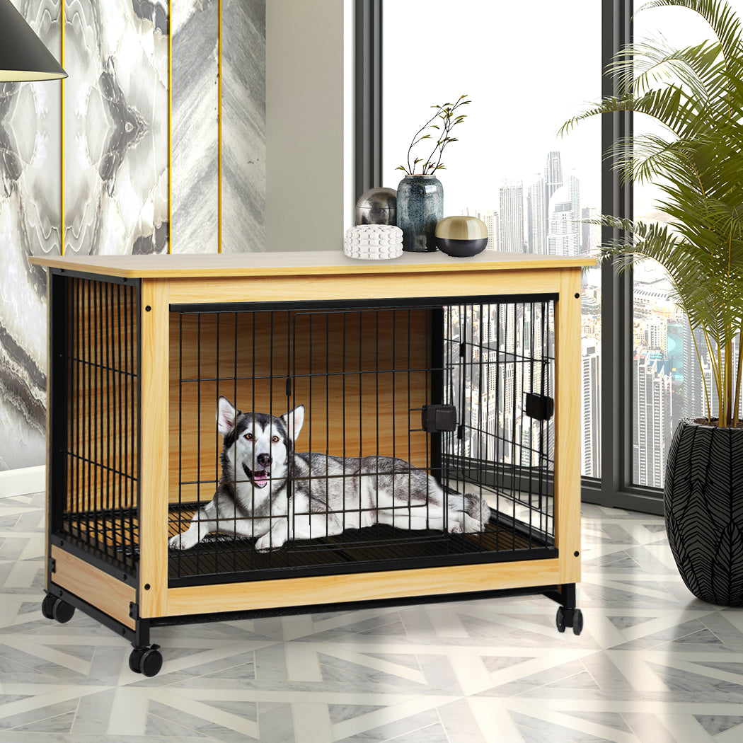 PaWz Wooden Wire Dog Kennel Side End XXL XX-Large-1954802558983868423