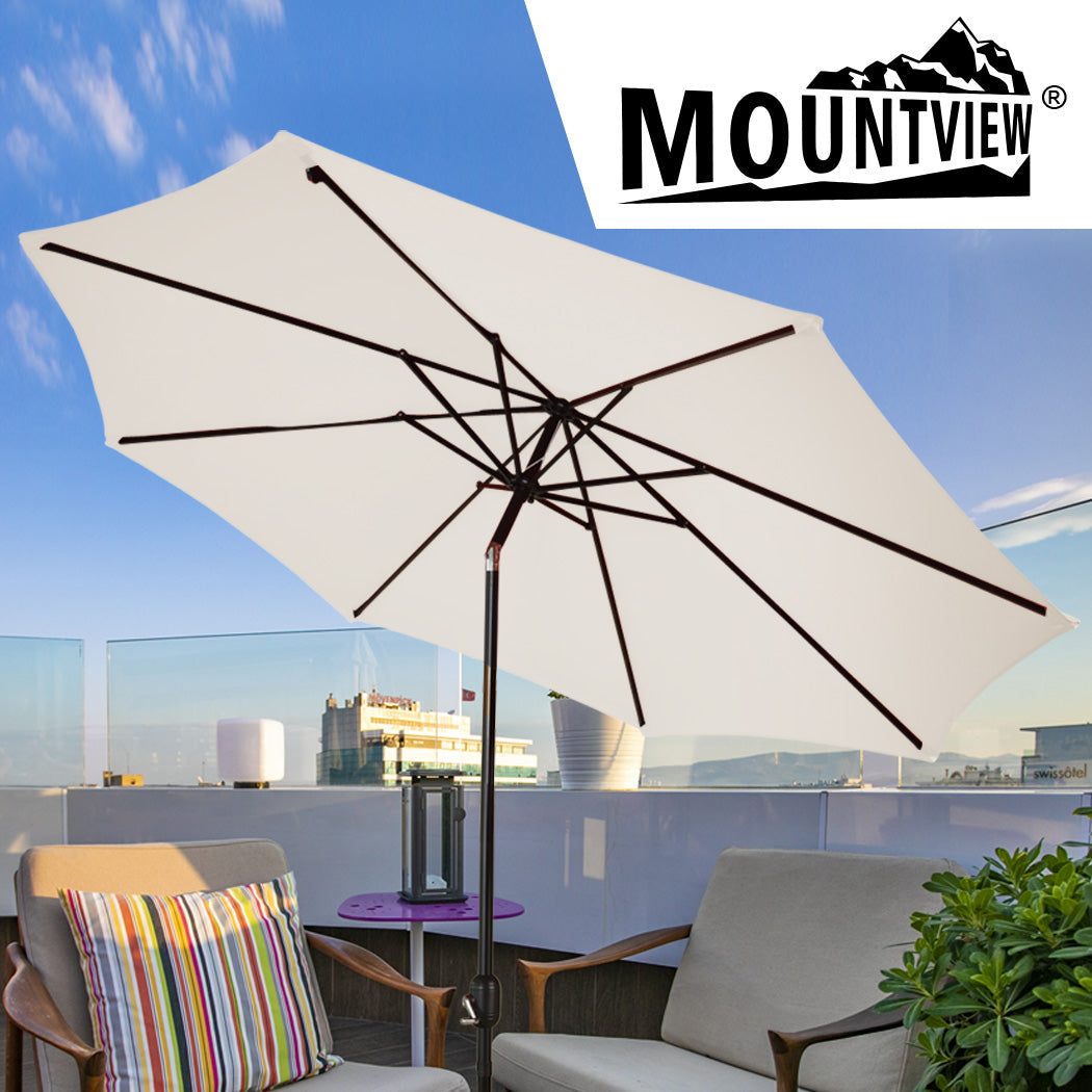 Mountview Outdoor Patio Aluminum Tiltable Beige-1910112602655166471