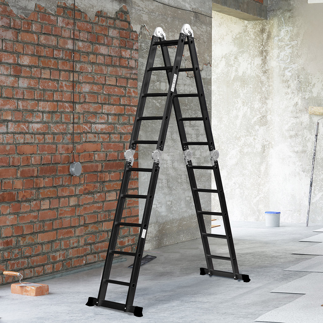 Traderight Multi Purpose Ladder Aluminium 5.7Meter-1954802732405755911
