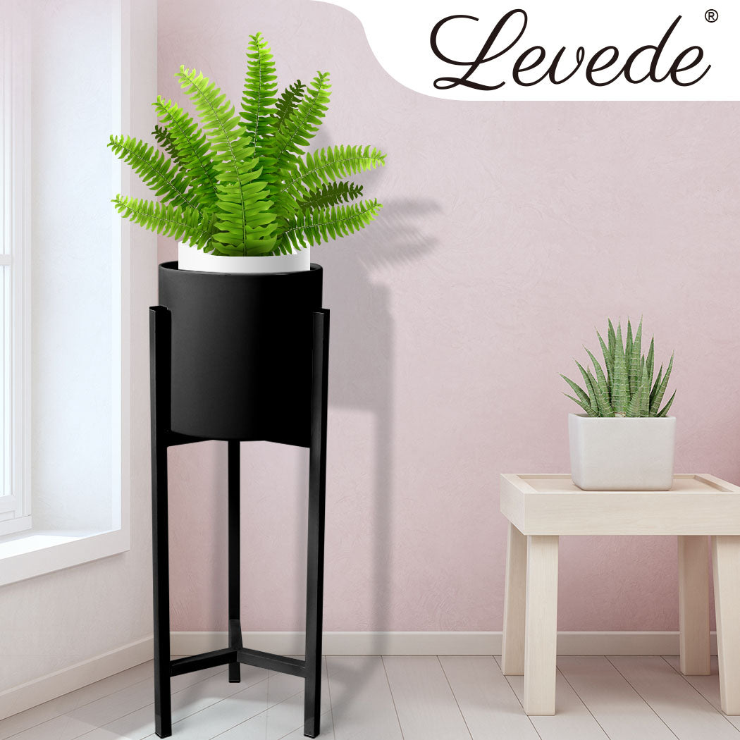 Levede Plant Stand Garden Planter Metal Black Small-1910112816589836294