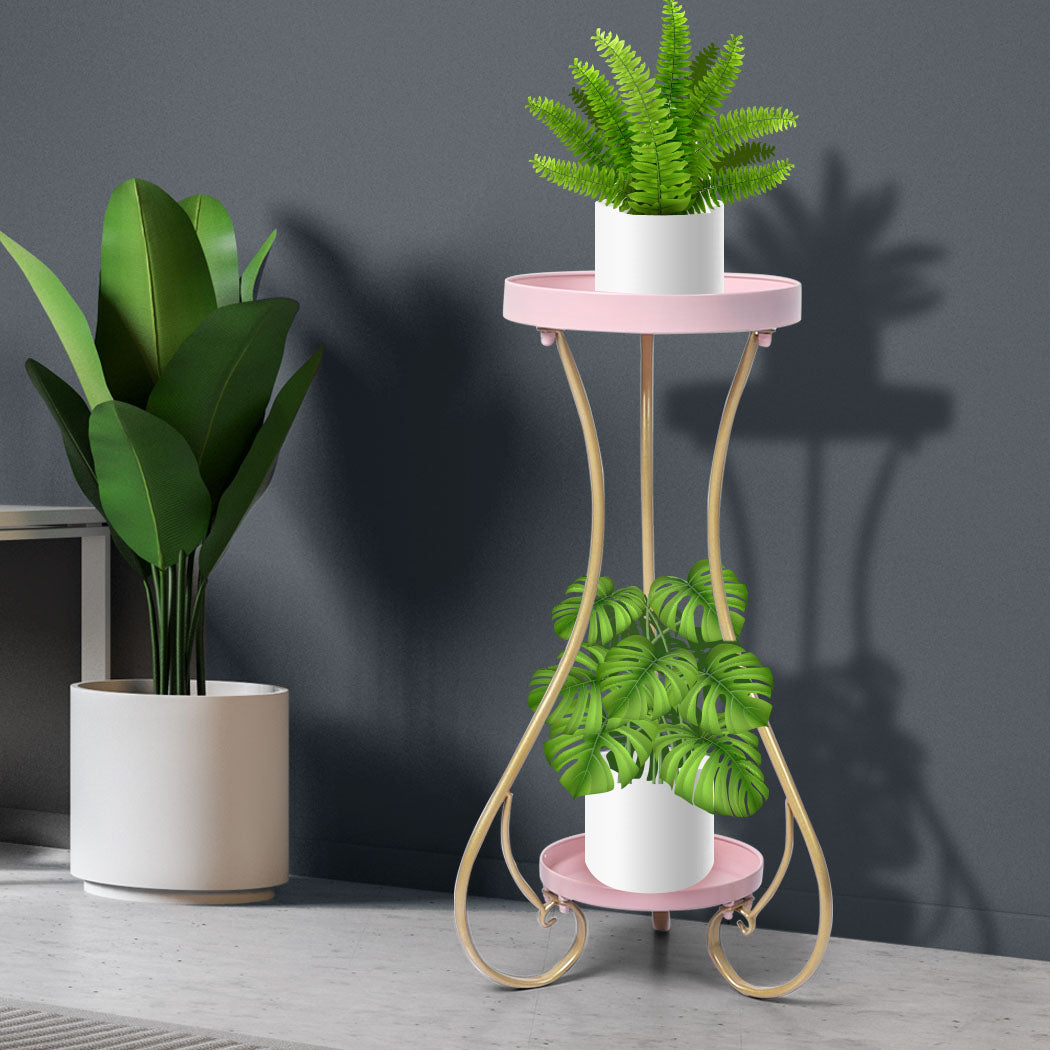 Levede Plant Stand 2 Tiers Outdoor Indoor Medium-1910112299541204999