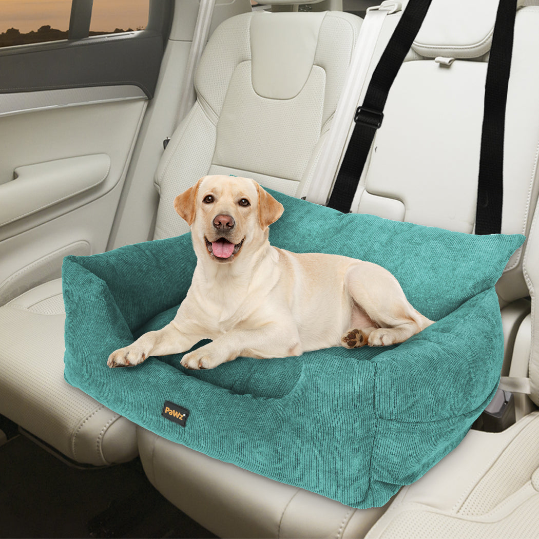 PaWz Pet Car Booster Seat Dog Protector L Green Large-1954802559168417798