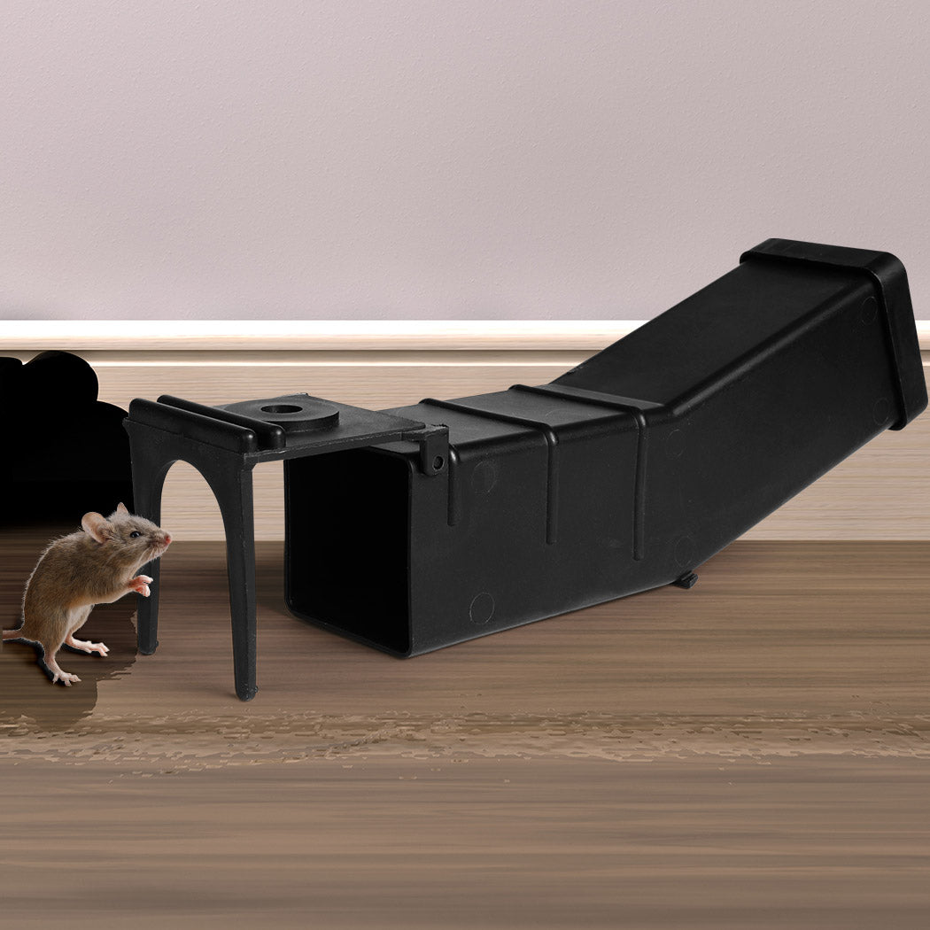 2x L Mouse Rat Trap Cage Catch Capture Black Large-1919892828020936711