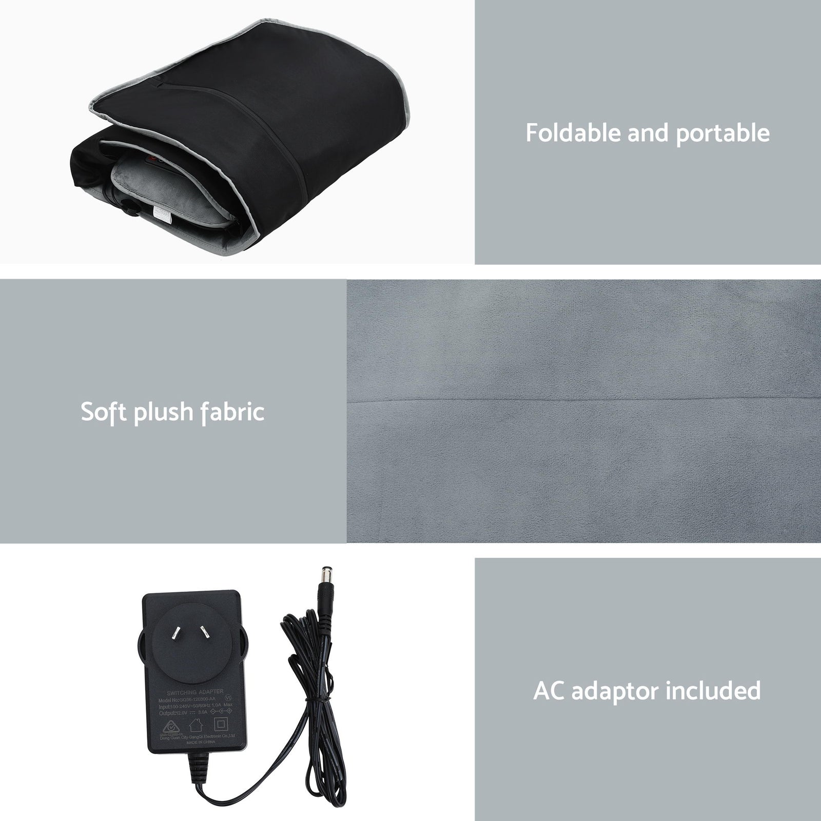 Livemor Massage Mat 10-nodes Vibration Heating Massage Cushion