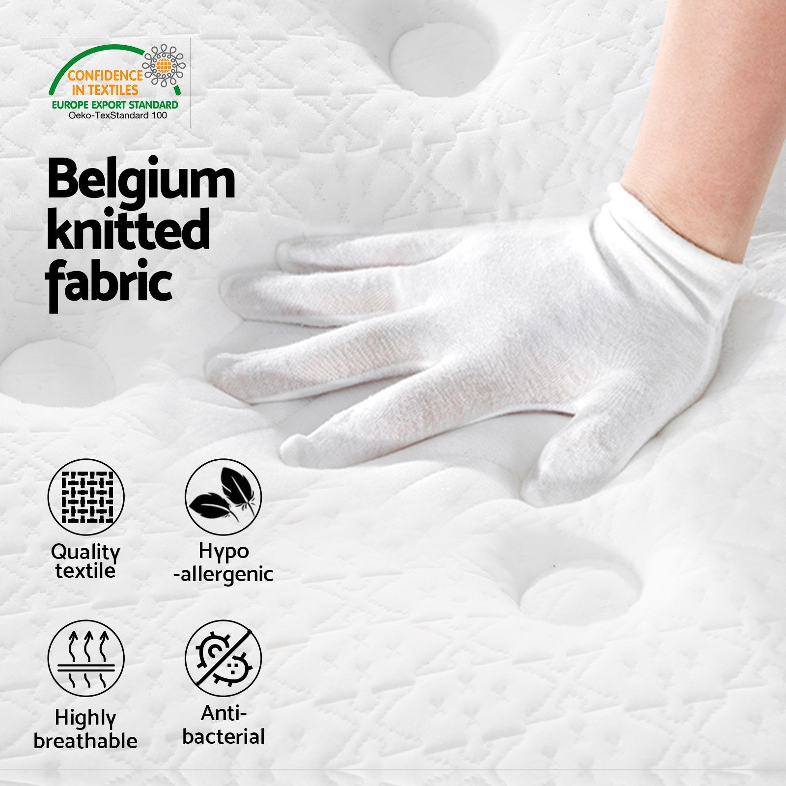 Giselle Bedding 21cm Mattress Euro Top Single