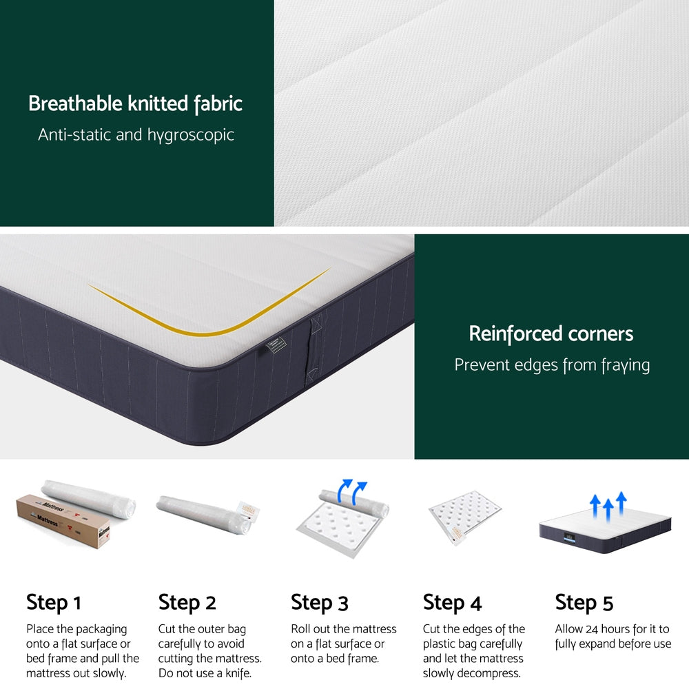 20cm Giselle Mattress Double Bed Pocket Spring Mattresses