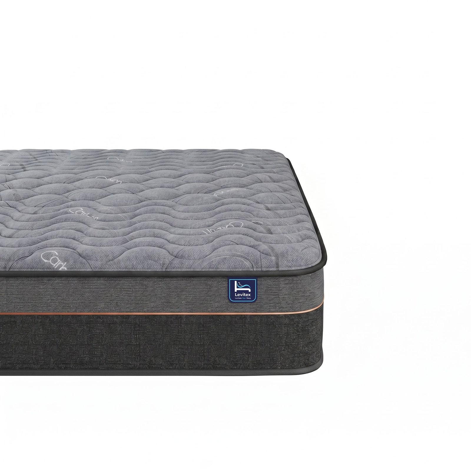 Levitex 25 cm Hybrid Pocket Spring Mattress Firm with 4cm Egg Crate Foam for Deep Sleep Bamboo Charcoal Fabric King Single