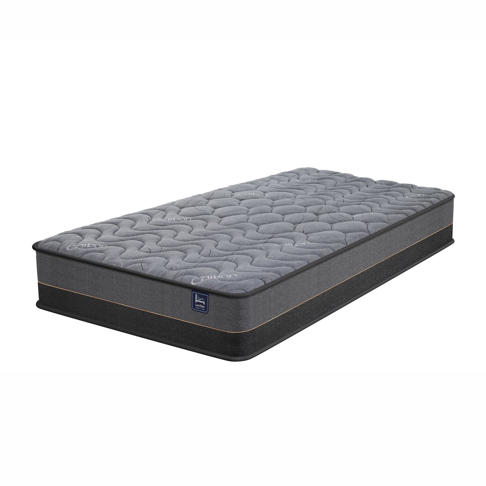 Levitex 25 cm Hybrid Pocket Spring Mattress Firm with 4cm Egg Crate Foam for Deep Sleep Bamboo Charcoal Fabric King Single