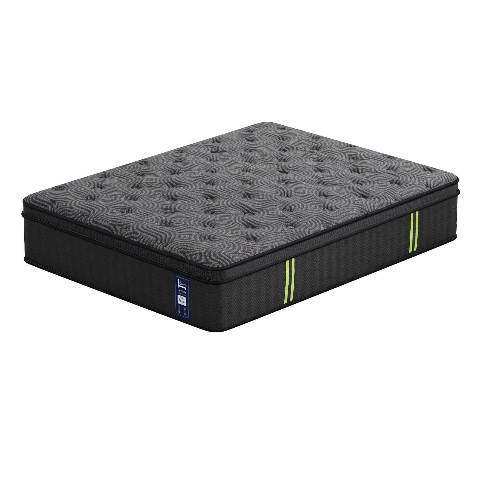 Levitex 34 cm Pocket Spring Mattress with Reinforced Edge Support & 5-Zone Pressure Relief Breathable Gel Memory Foam Hybrid Mattress for Back Pain Double