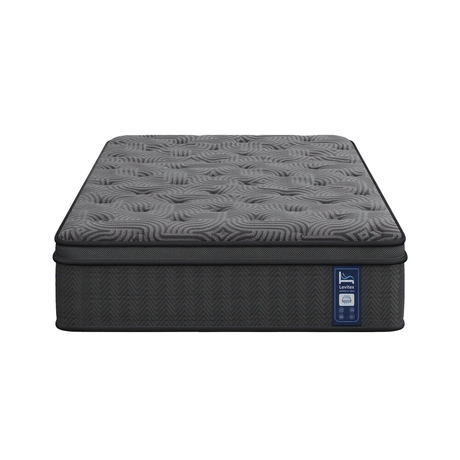 Levitex 34 cm Pocket Spring Mattress with Reinforced Edge Support & 5-Zone Pressure Relief Breathable Gel Memory Foam Hybrid Mattress for Back Pain King Single