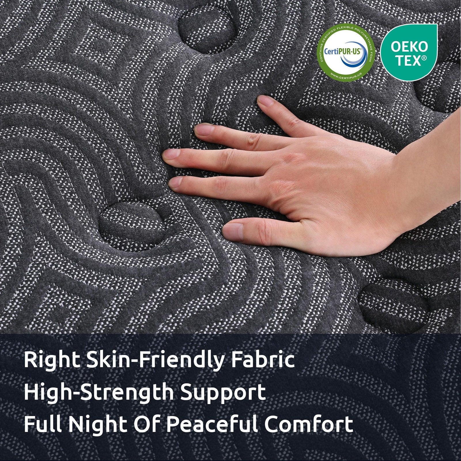 Levitex 34 cm Pocket Spring Mattress with Reinforced Edge Support & 5-Zone Pressure Relief Breathable Gel Memory Foam Hybrid Mattress for Back Pain King Single