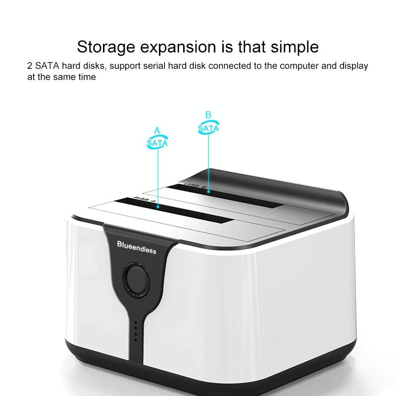 Usb 3.0 Sata Hard Drive Dock - Dual Bay-1915196616990658568