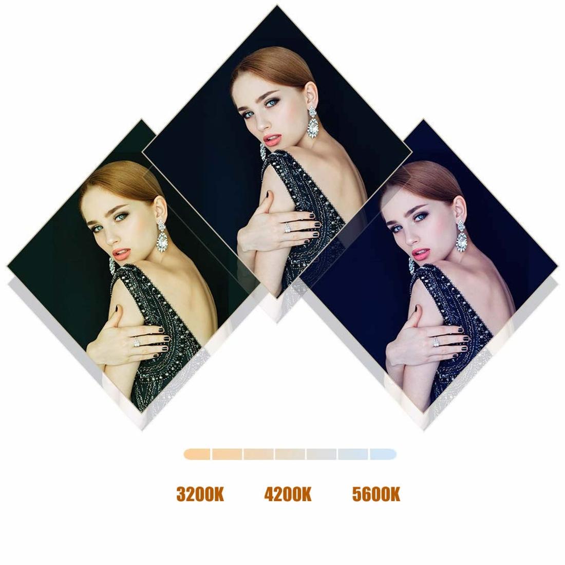 18 Two-Colour Dimmable Ring Fill Light With Tripod 55W 100-240V-1915198079649320962