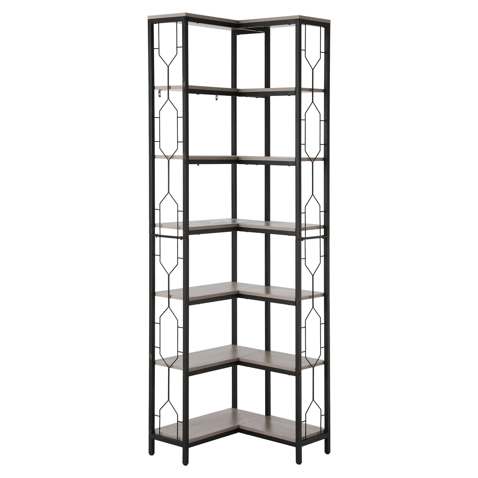 Artiss 6 Tiers Bookshelf Corner Shelf Bookcase Display Shelves Oak