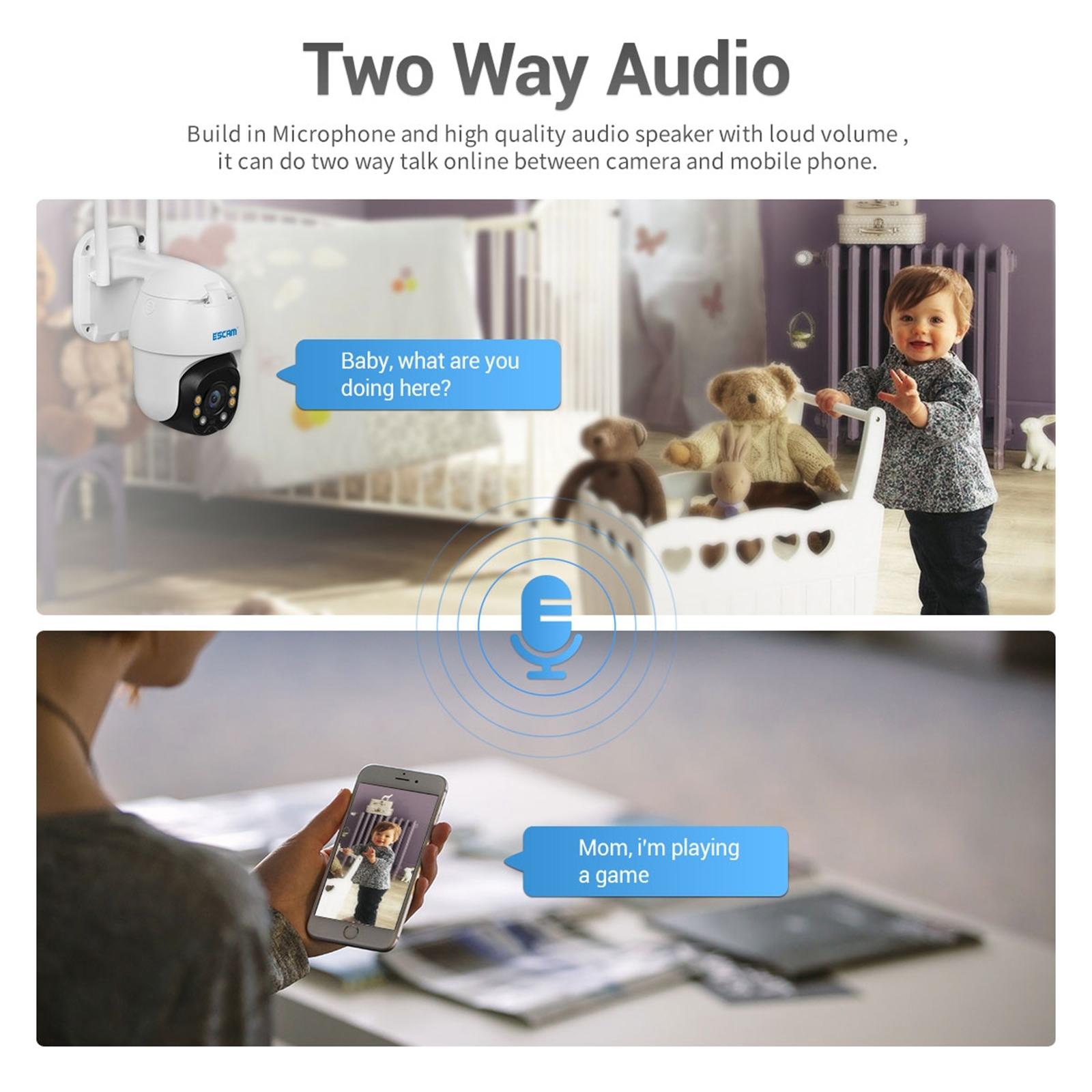 Waterproof Wifi Solar Camera With Night Vision & Motion Detection & Two Way Audio & Ptz Control-1915197592388636677