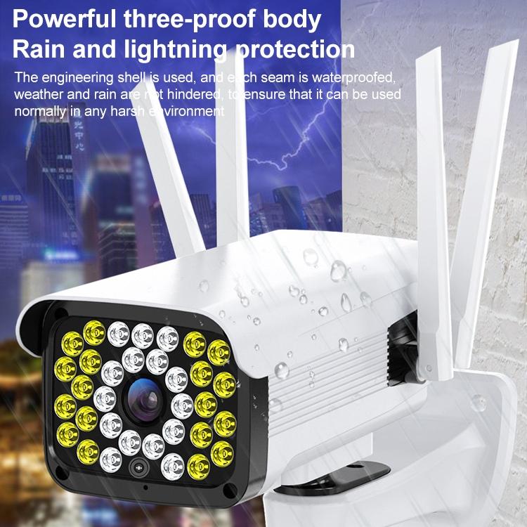 Hd Outdoor Surveillance Camera With Voice Intercom Night Vision Human Detection Tf Card Wifi Ptz Rotation-1915196618102149126