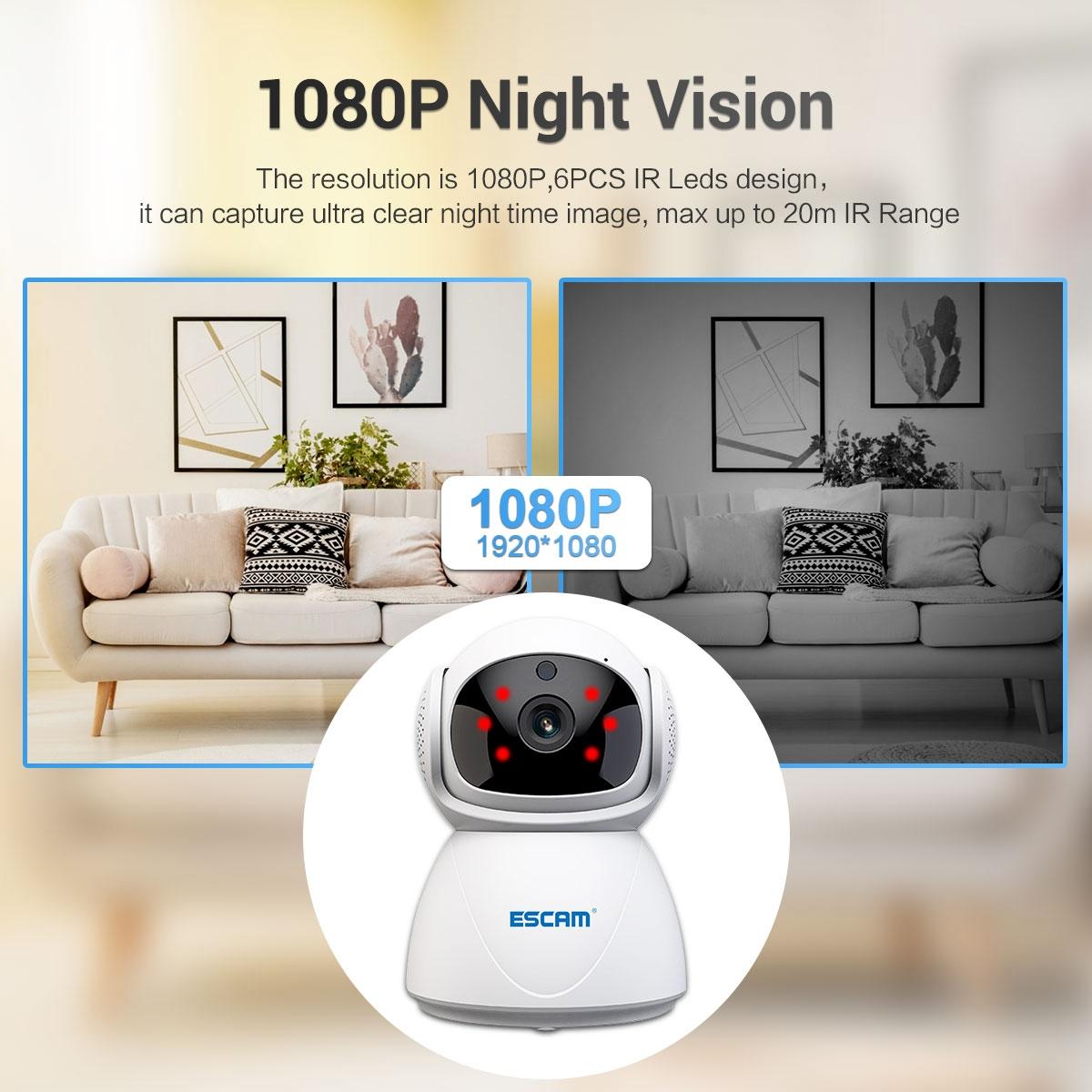 1080P Dual-Band Wifi Ip Camera With Night Vision Motion Detection Auto Tracking Tf Card And Two-Way Audio-1915196610950860807
