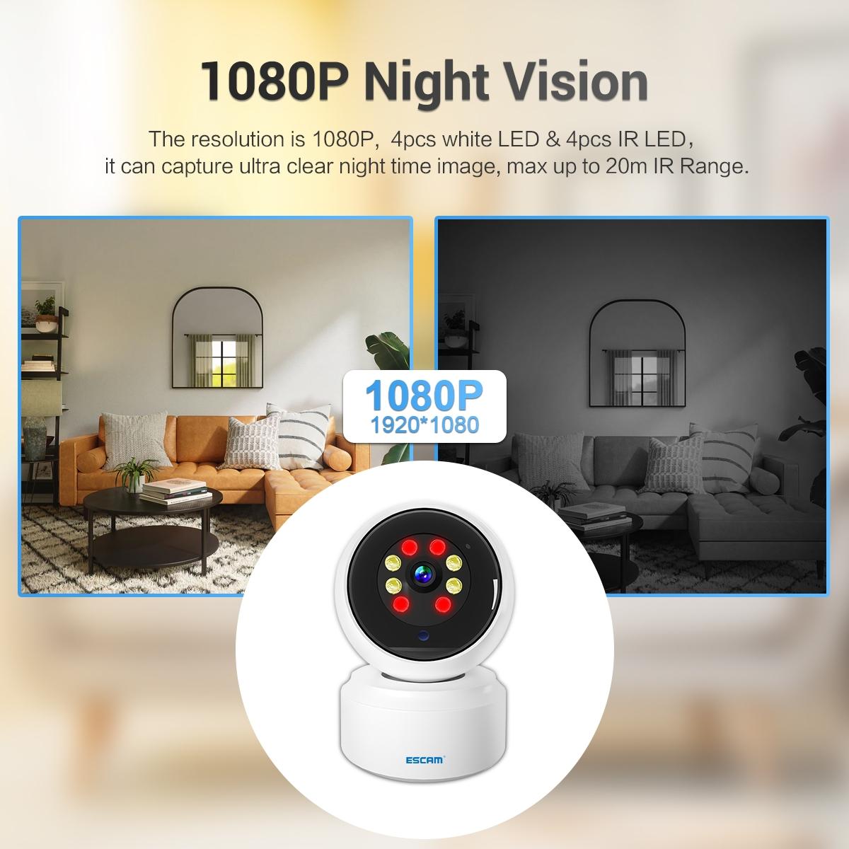 1080P Dual-Band Wifi Ip Camera With Night Vision Motion Detection Auto Tracking Tf Card And Two-Way Audio-1915196612536307717