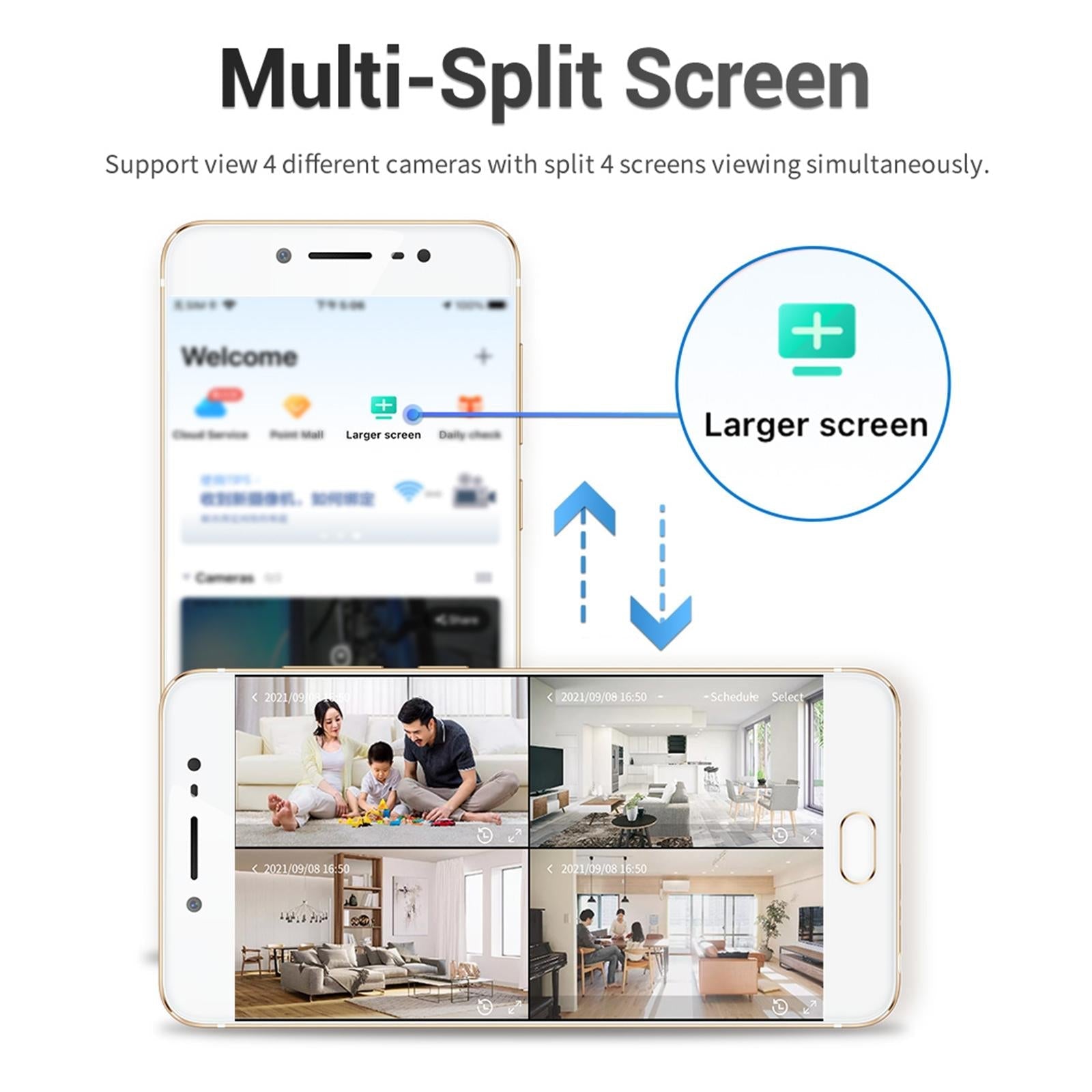 1080P Dual-Band Wifi Ip Camera With Night Vision Motion Detection Auto Tracking Tf Card And Two-Way Audio-1915196612536307721